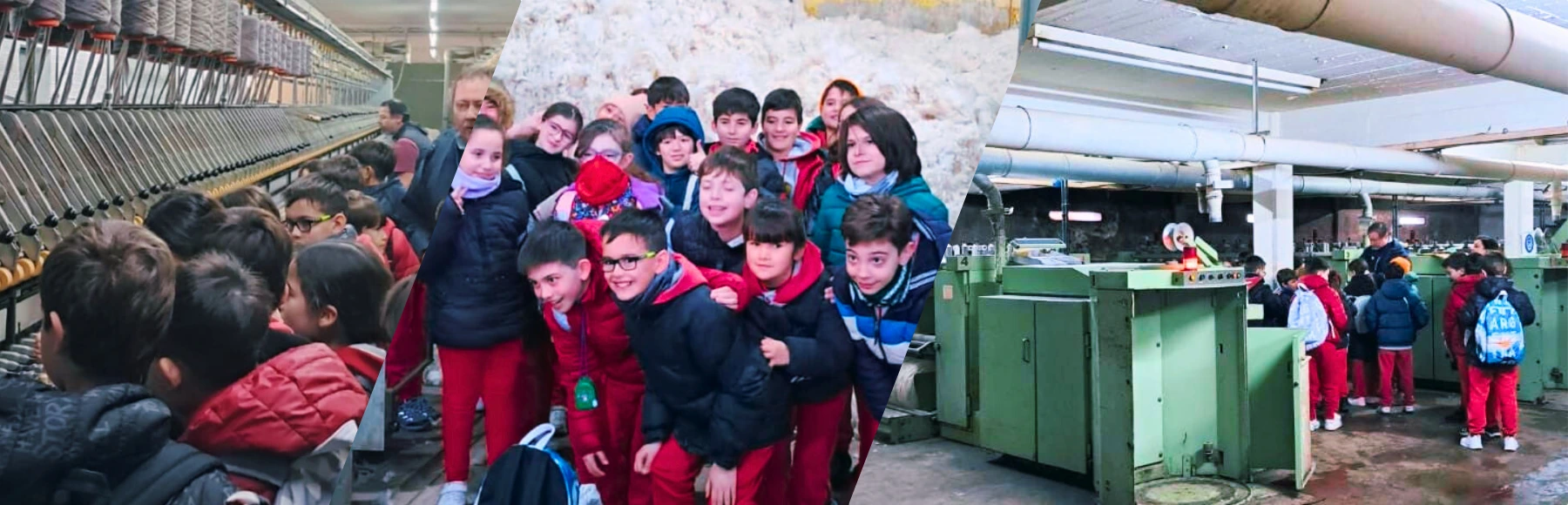 Estudiantes visitando la Cooperativa Lanera Trelew