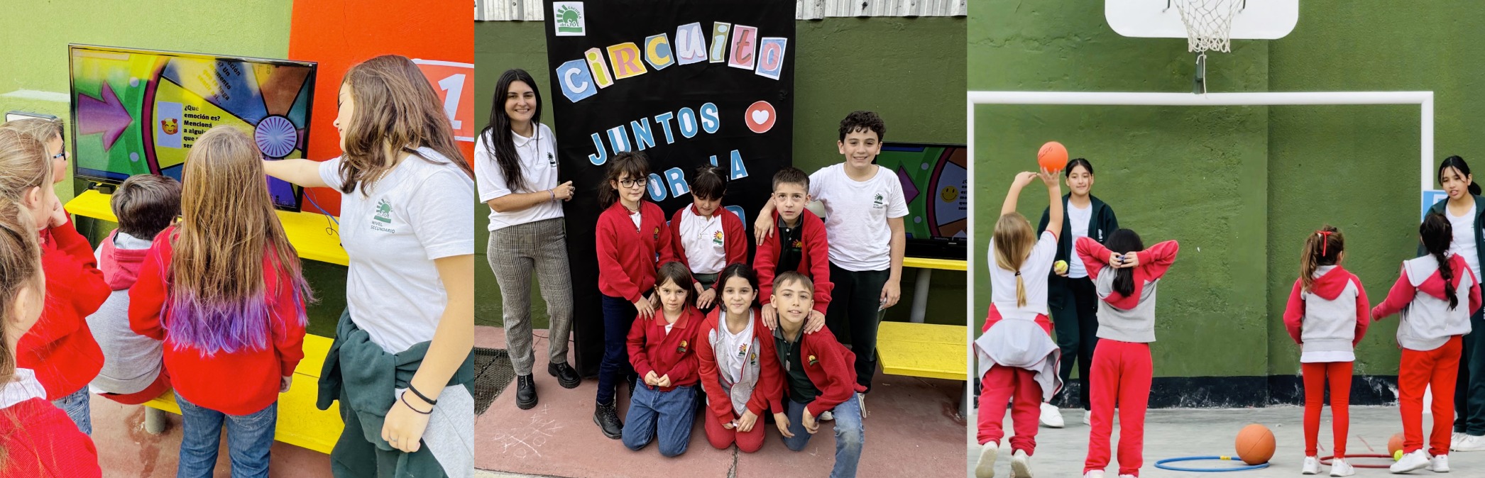 Estudiantes del nivel secundario en el Circuito de Bienestar